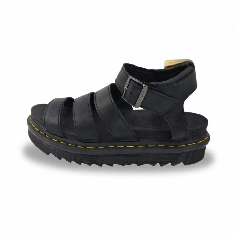 Dr. Martens Vegan Blaire Women's US 10 Felix Gladiator Black Sandals Good